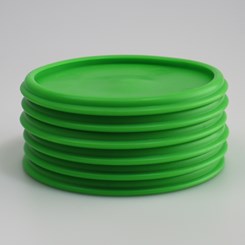 Base Anti-Slip 101 mm Verde - Conjunto de 6